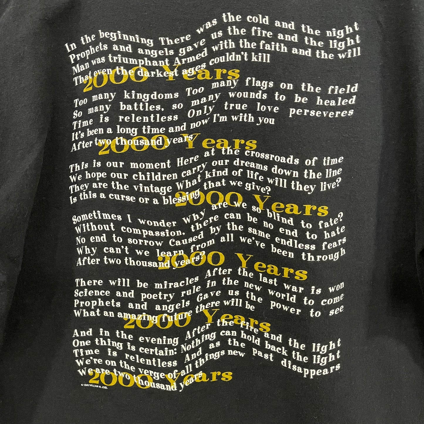 Y2K Billy Joel Concert Tee