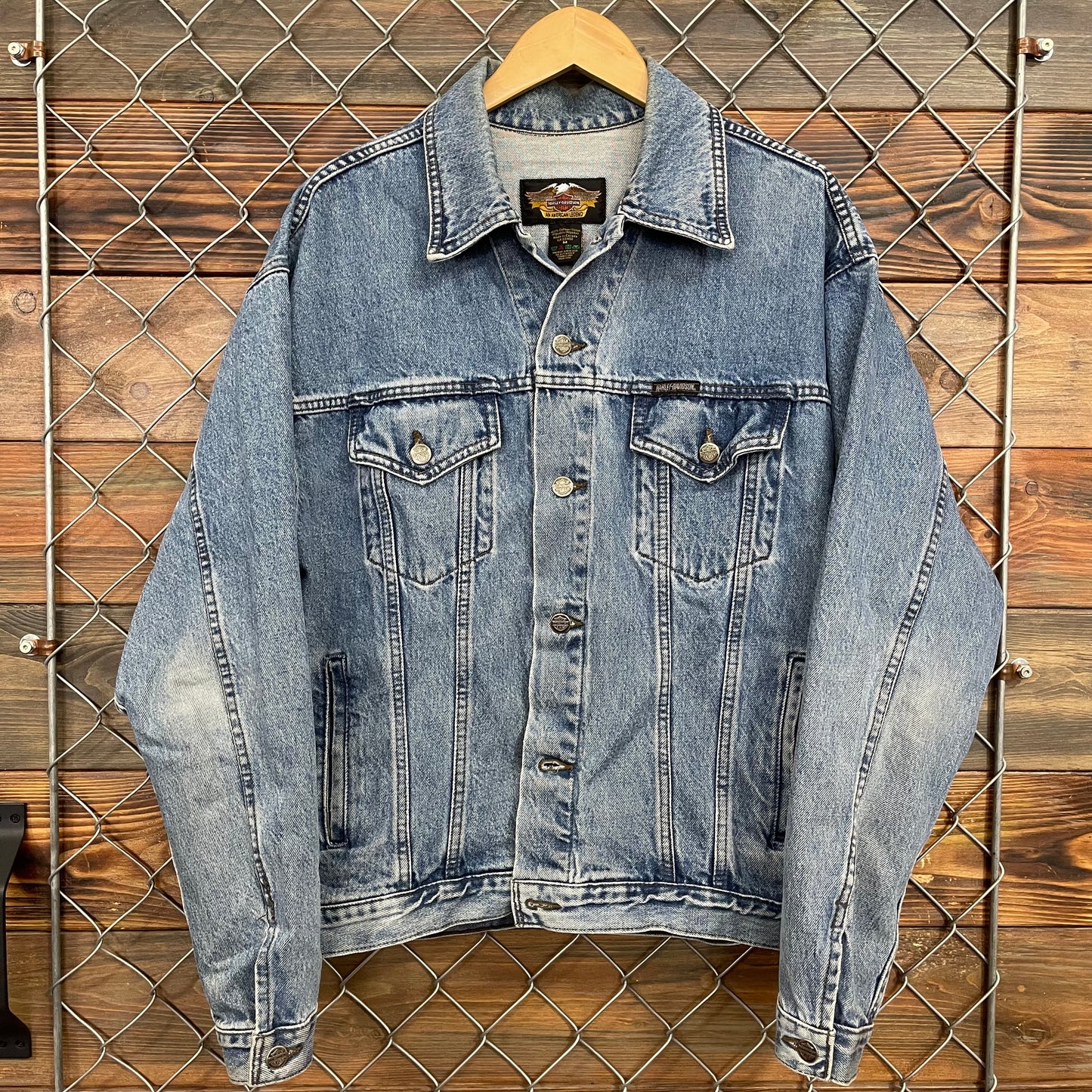 90s Harley Davidson Denim Jacket