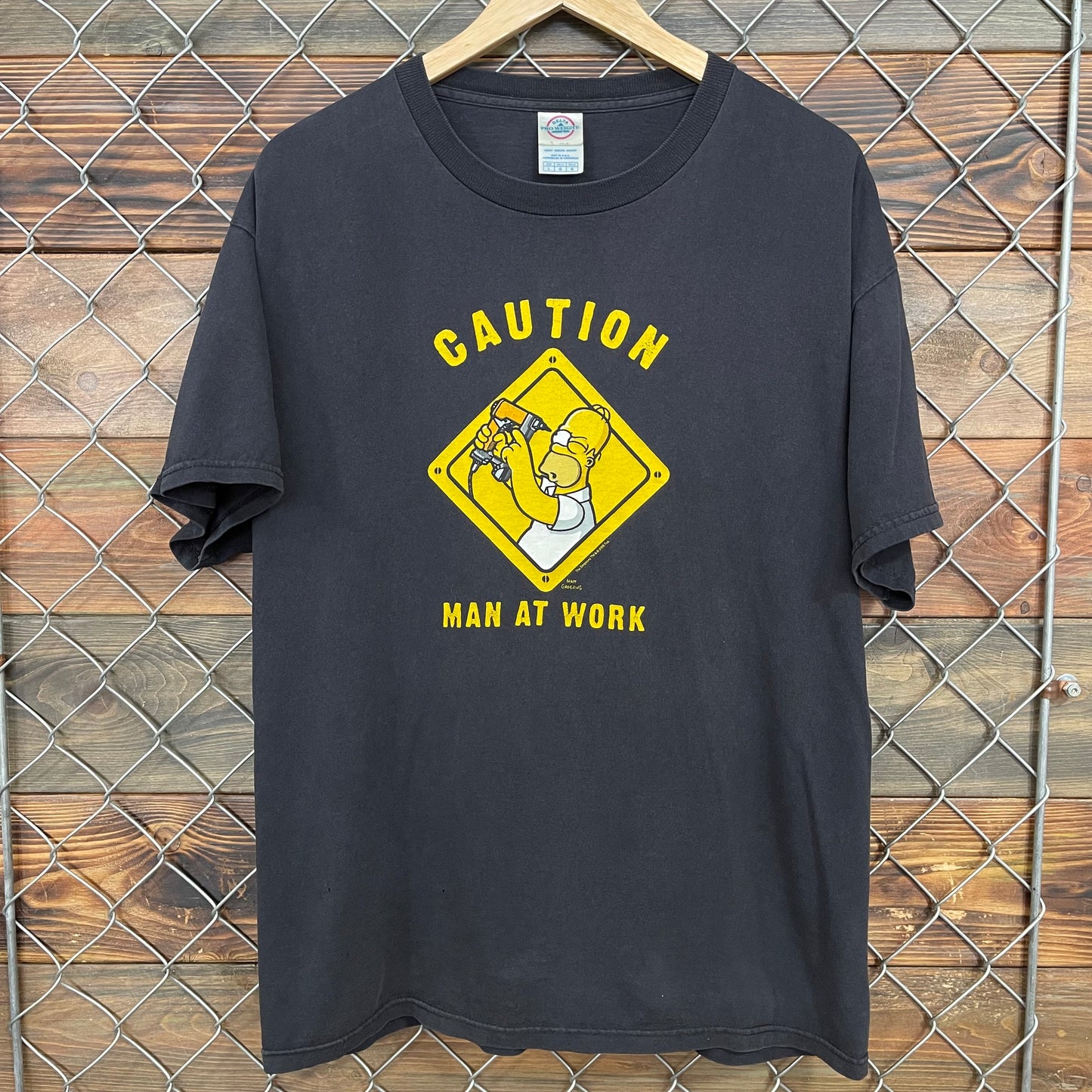 00s Homer Simpson Man At Work Tee
