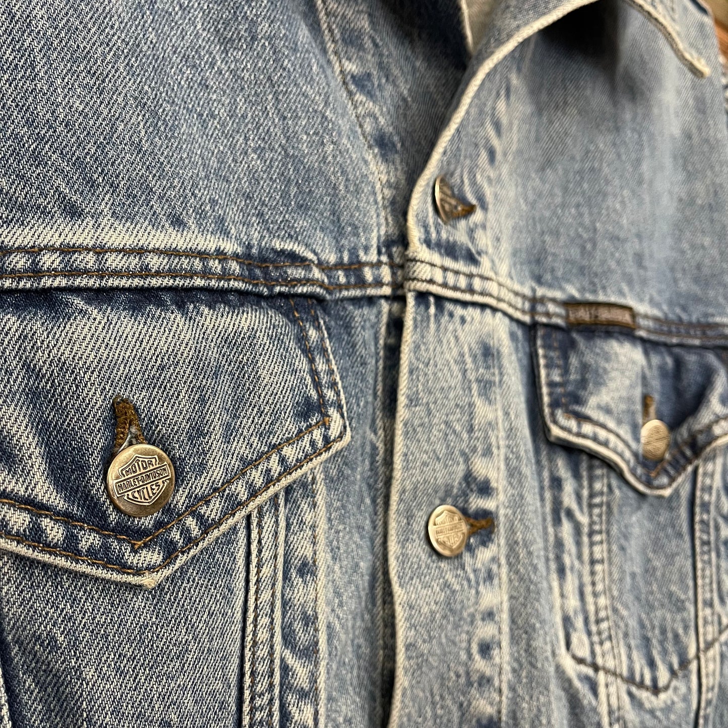 90s Harley Davidson Denim Jacket