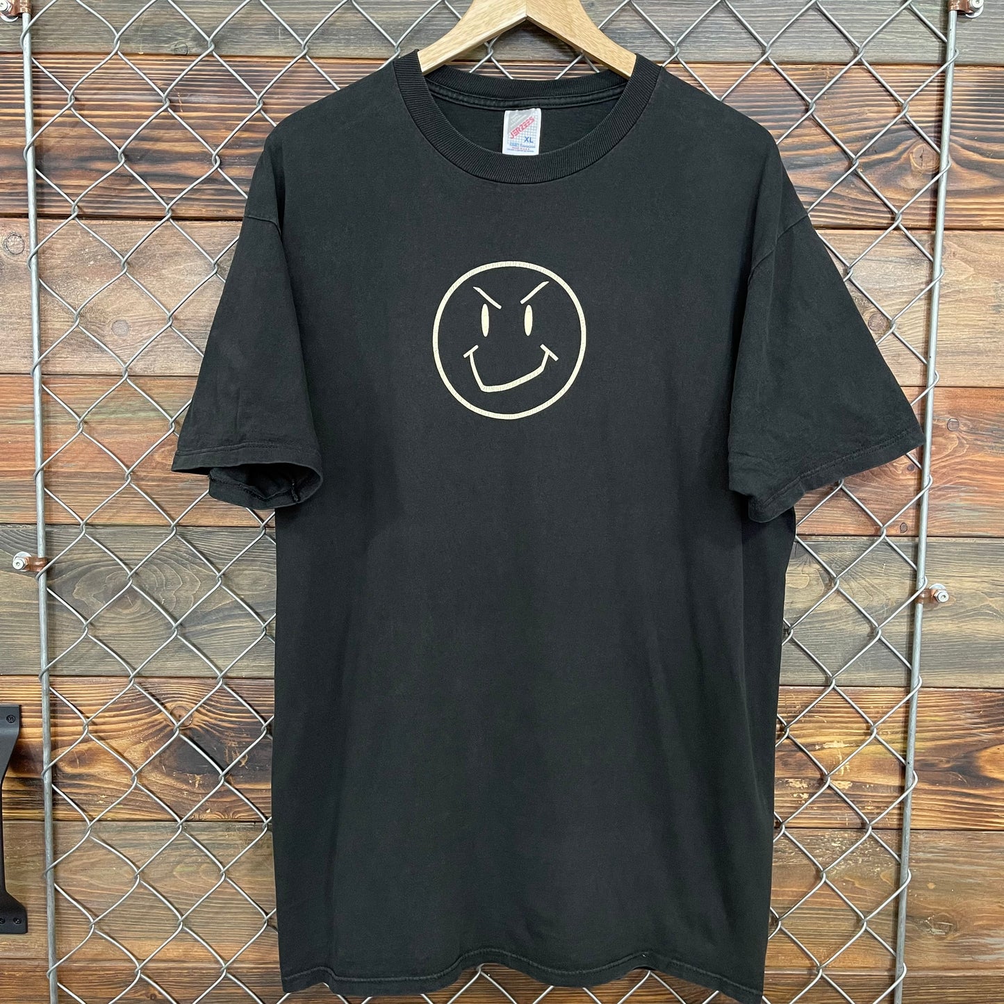 90s Smiley Face Smirk Tee