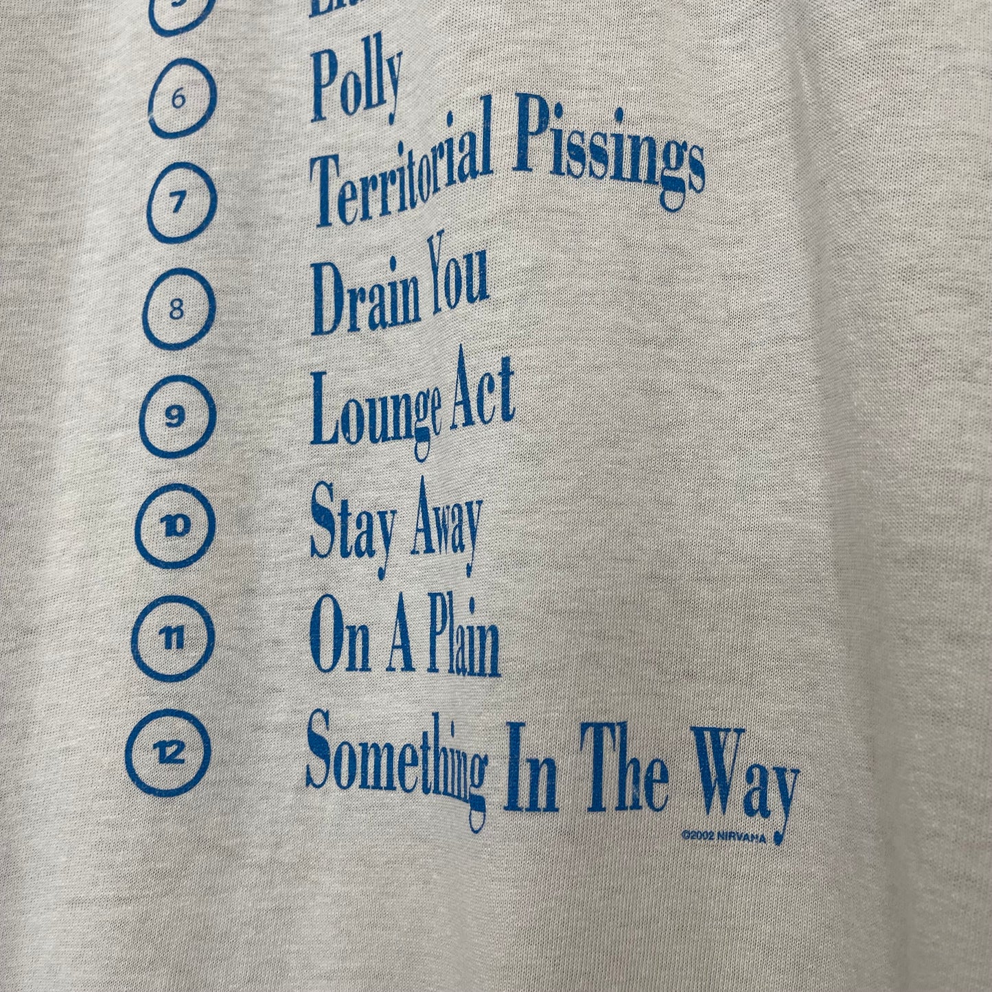 2002 Nirvana Nevermind Tee