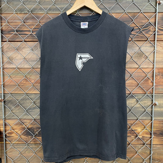 00s Famous Stars & Straps cut-off tee
