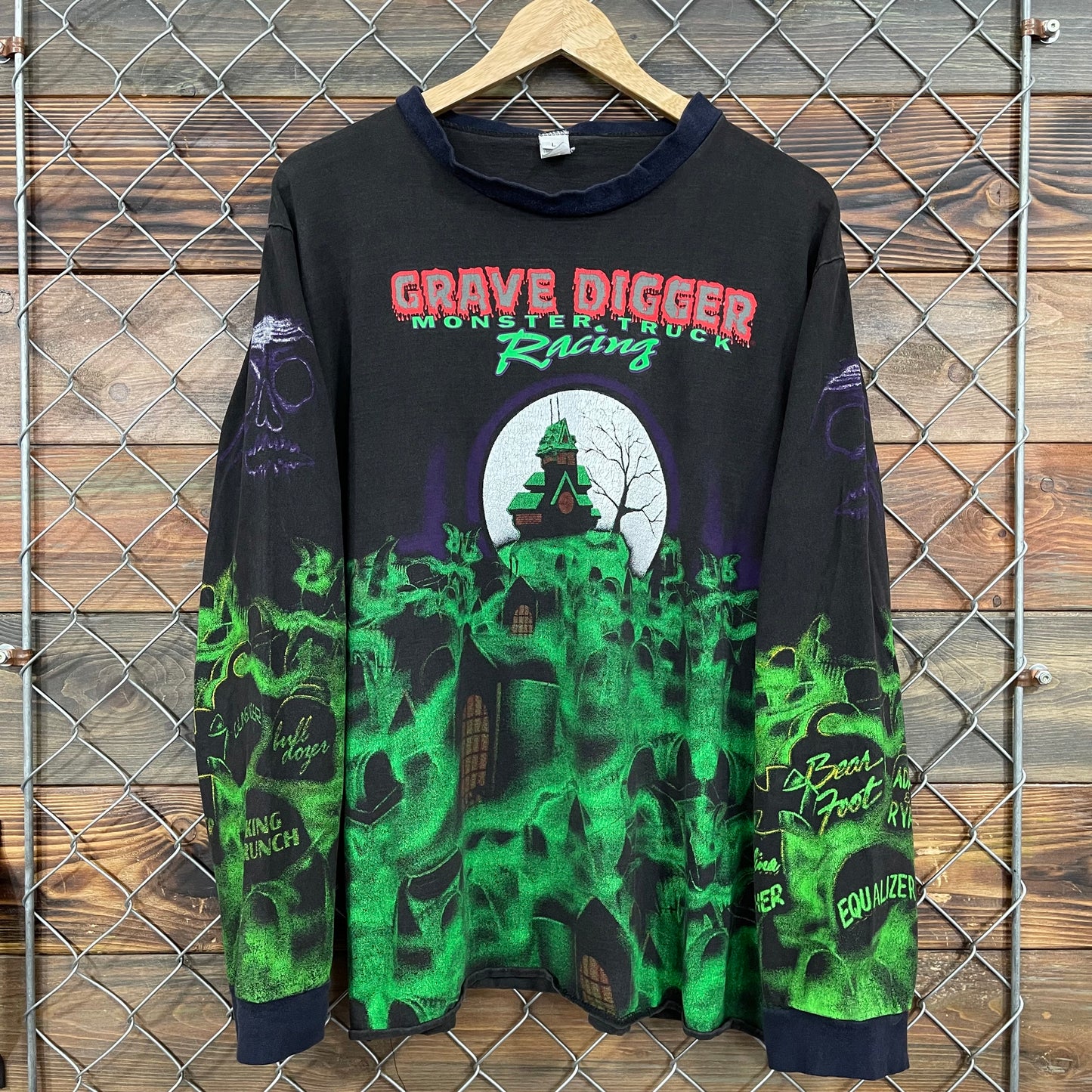 90s Gravedigger All Over Print Longsleeve