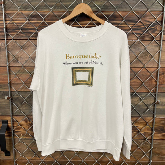 90s Baroque Monet Art Joke Crewneck