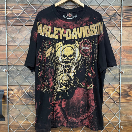 Y2K Harley Davidson Engine Tee