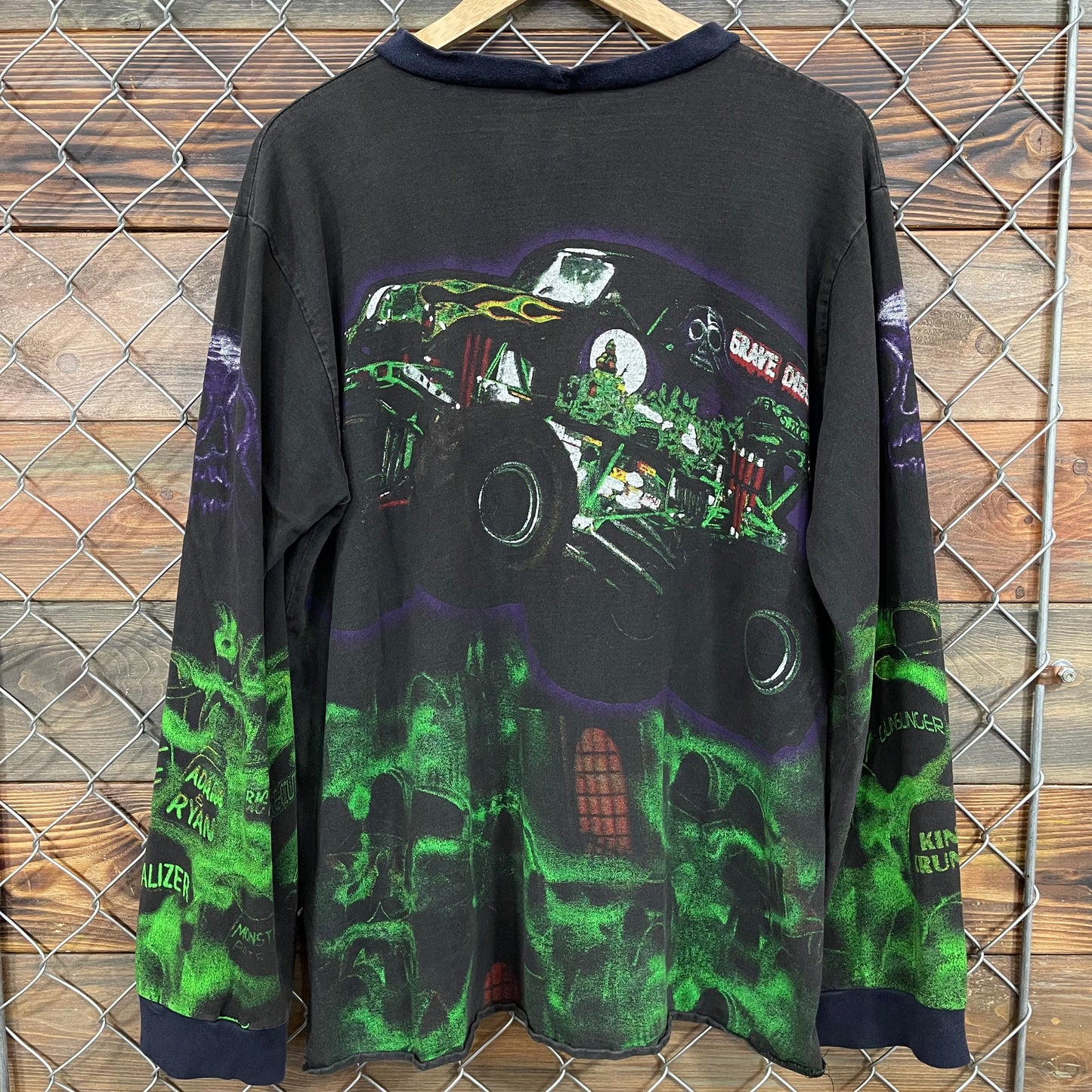 90s Gravedigger All Over Print Longsleeve