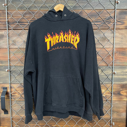00s Thrasher Flame Hoodie