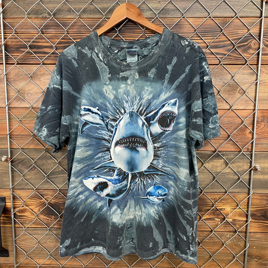 00s Florida Tie Dye Shark Tee